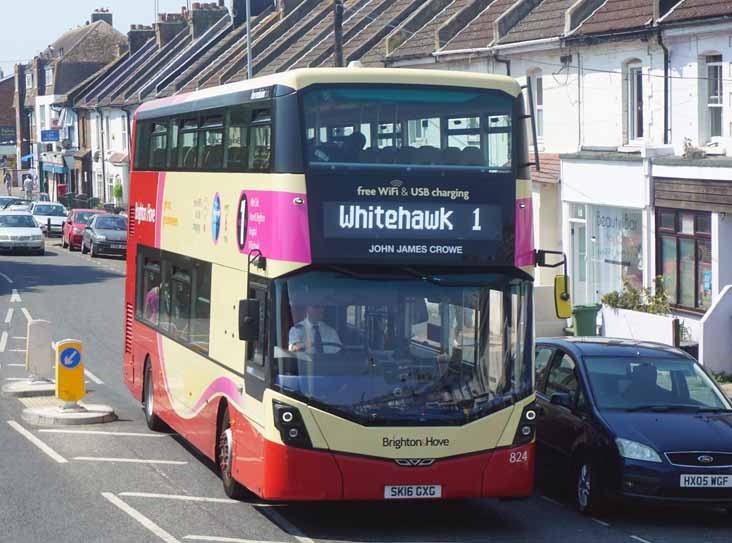 Brighton & Hove Wright Streetdeck 824